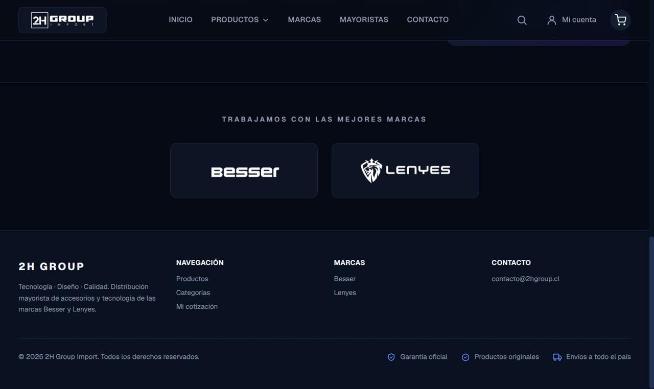 Marcas Besser y Lenyes en 2HGroup Import