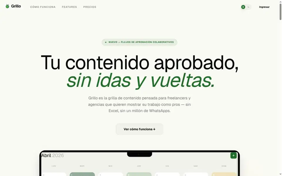 Grillo, SaaS de aprobación de contenido