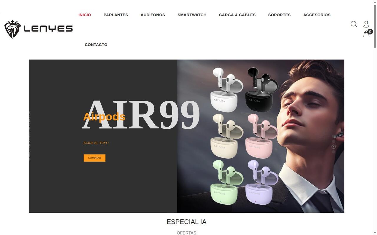 Tienda online Lenyes Chile
